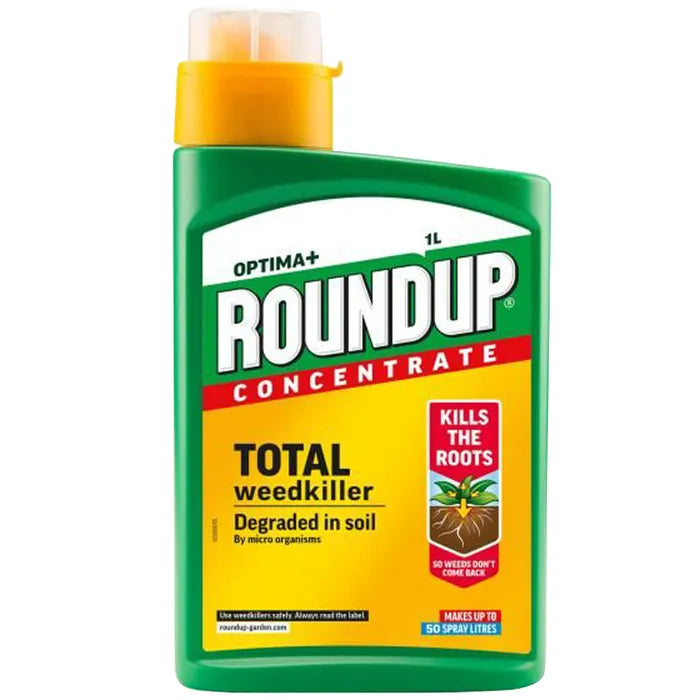 Roundup Optima+ Total Liquid Concentrate Weedkiller 1L