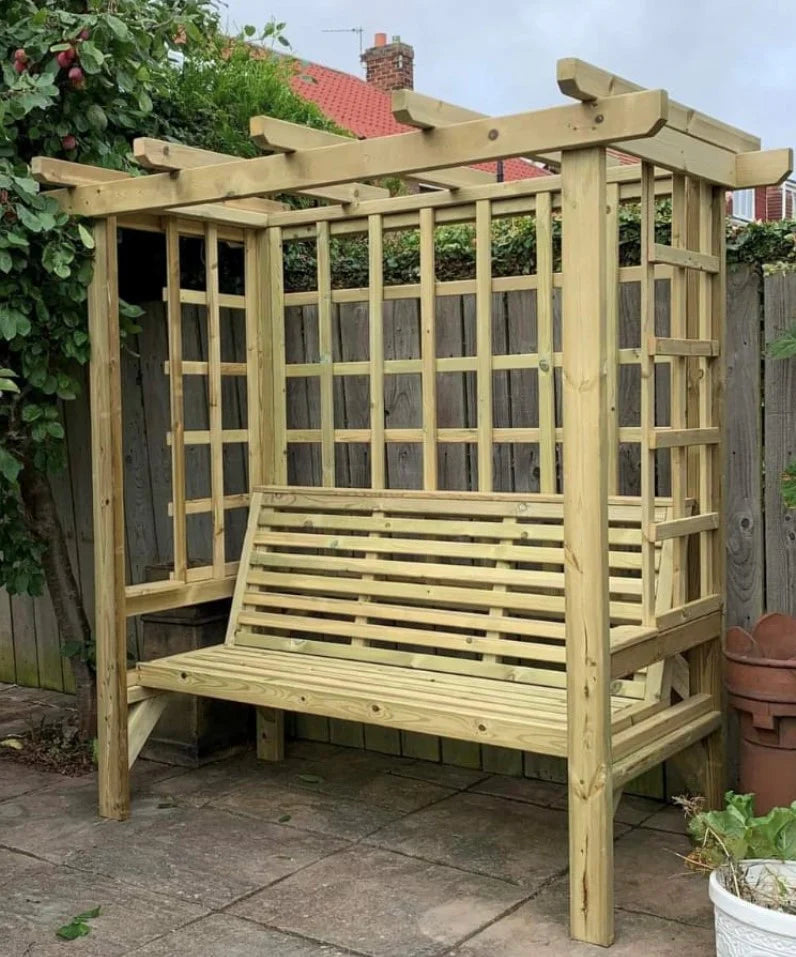 Churnet Valley 3 Seater Beatrice Garden Arbour