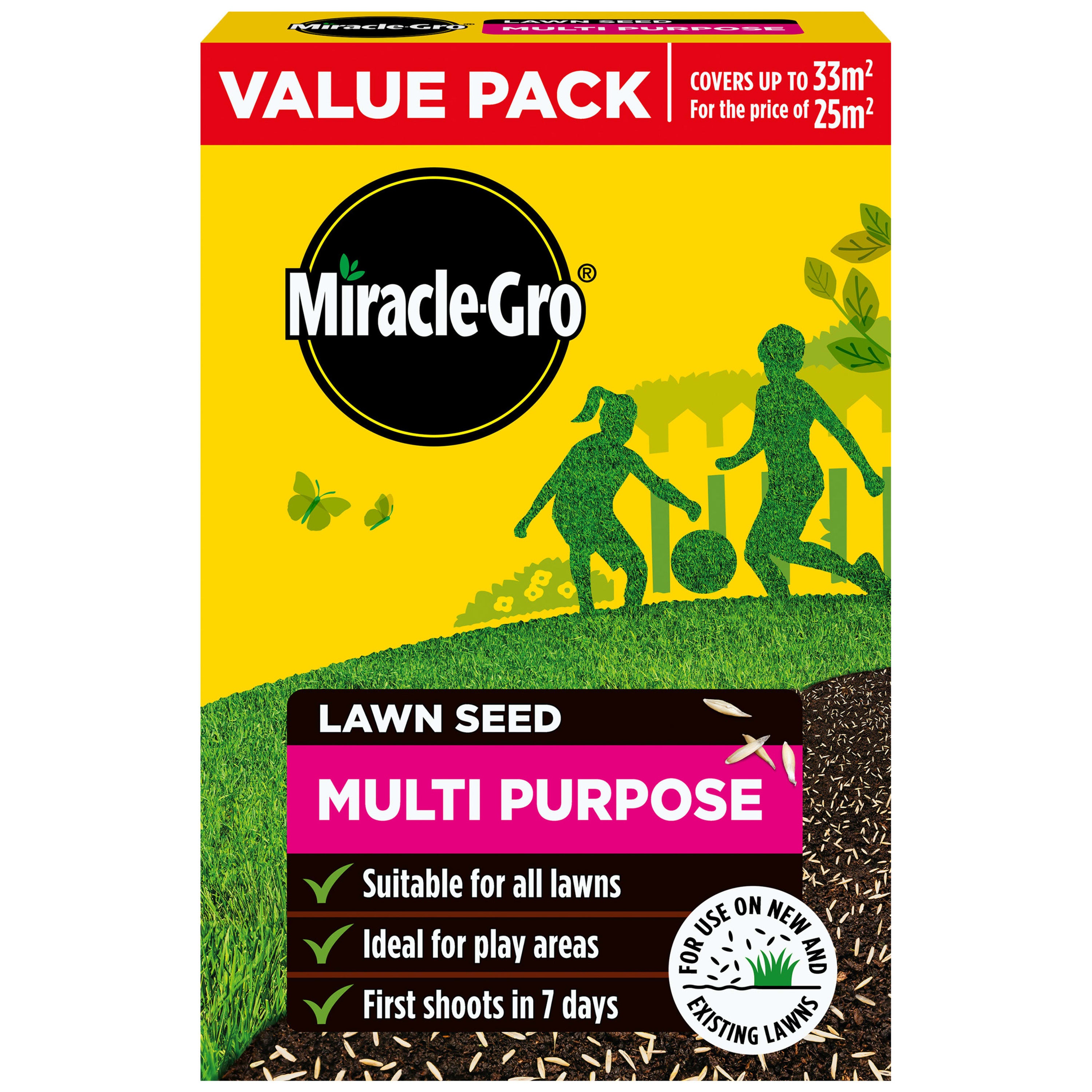 Miracle-Gro Multi-Purpose Grass Seed 33m2 - 1kg