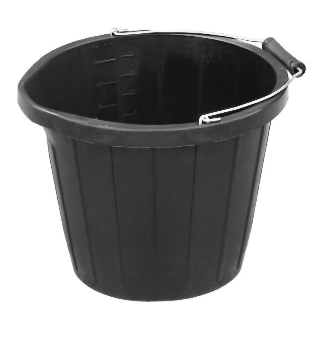 Black Plastic Bucket