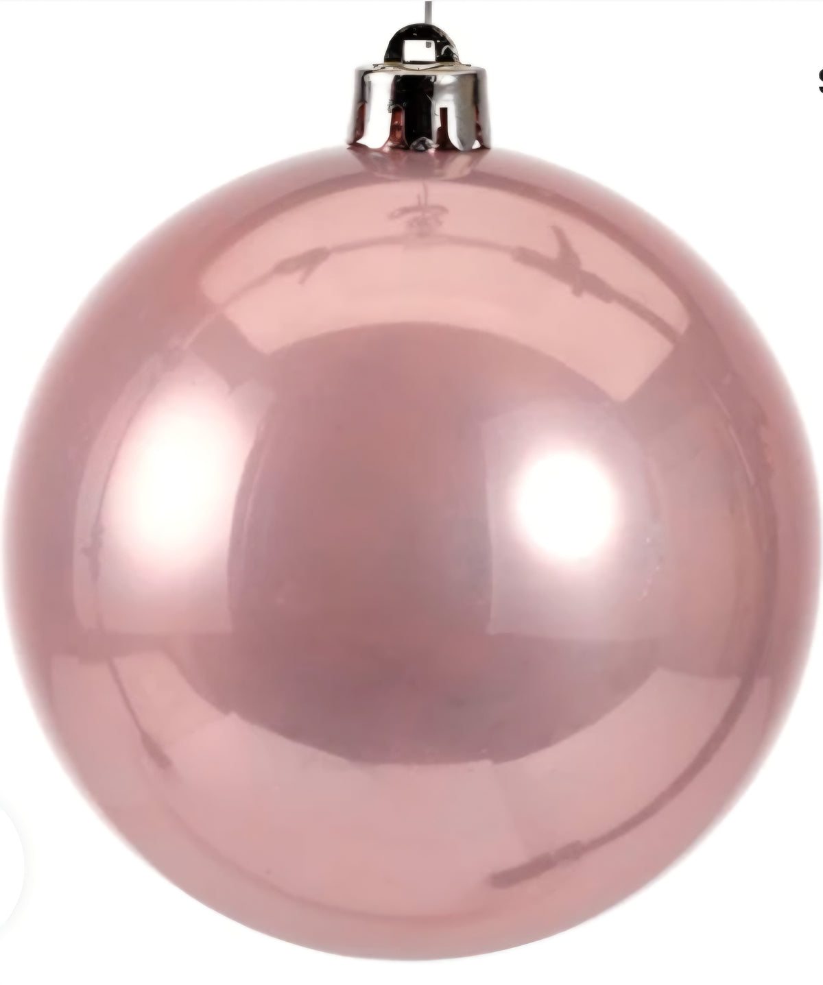 Kaemingk 10cm Christmas Baubles Plain Pink 4PK