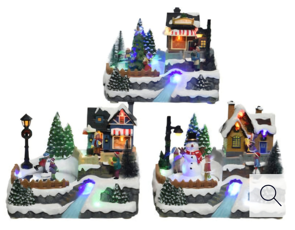 Kaemingk LED Christmas Music Box 3 x Designs