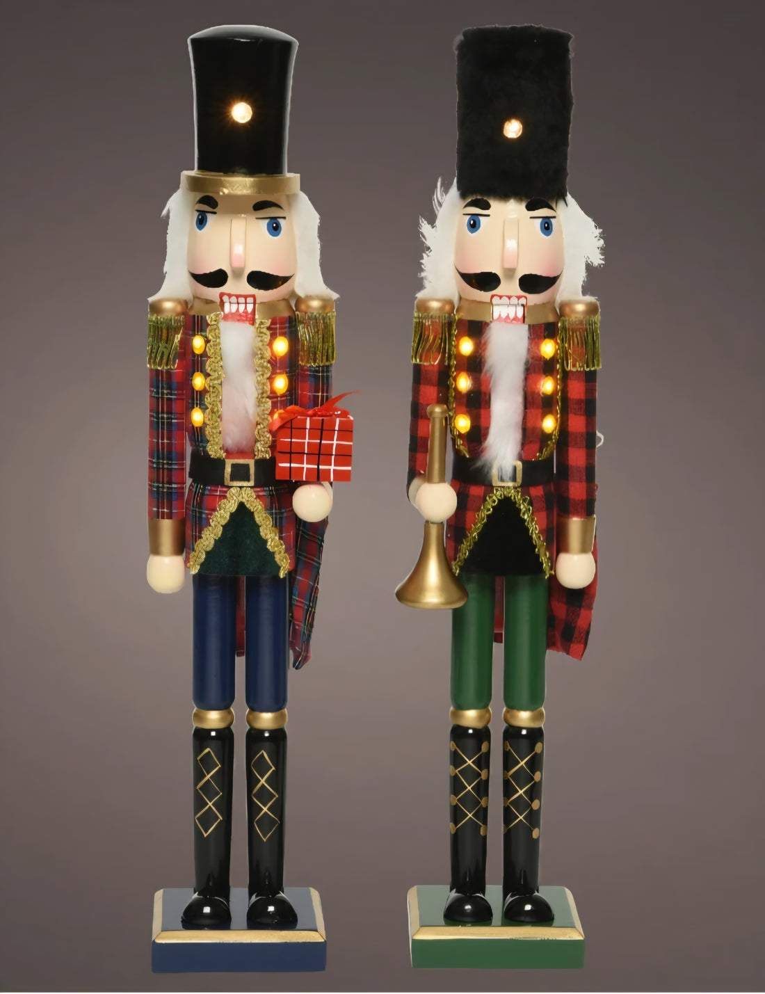 Kaemingk 7 LED Wood Nutcracker
