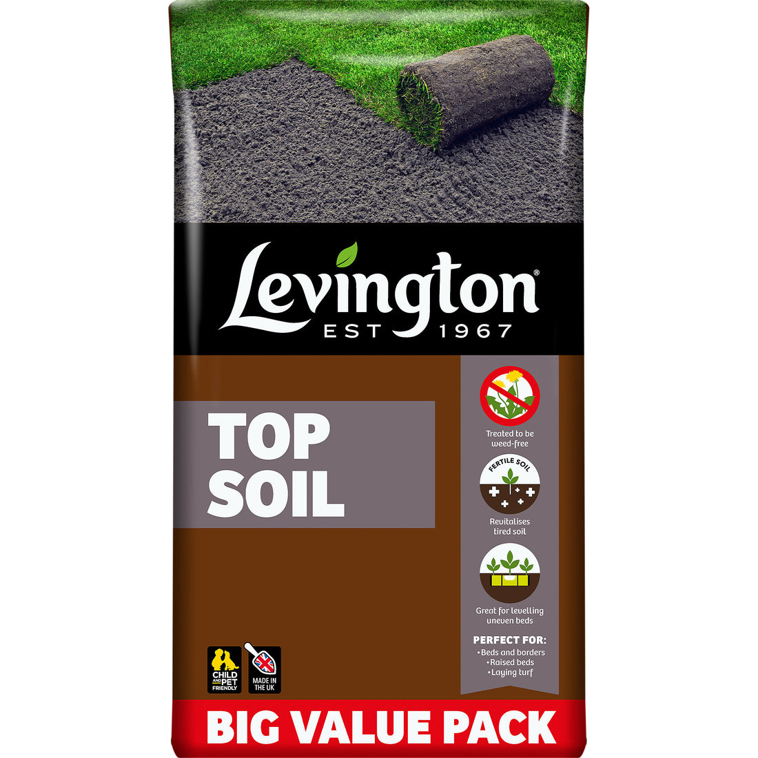 Levington PEAT FREE Premium Garden Soil 30L