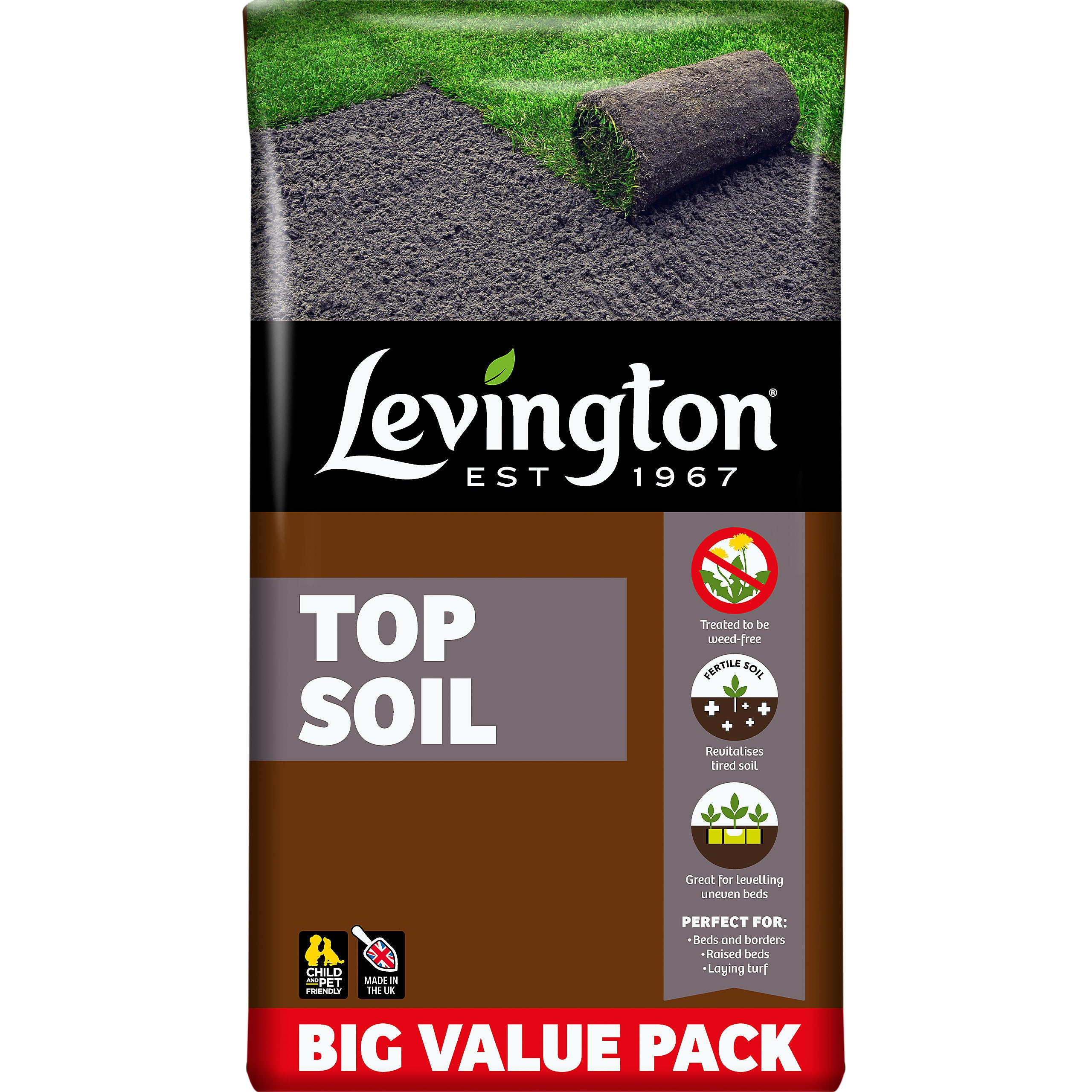 Levington PEAT FREE Premium Garden Soil 30L