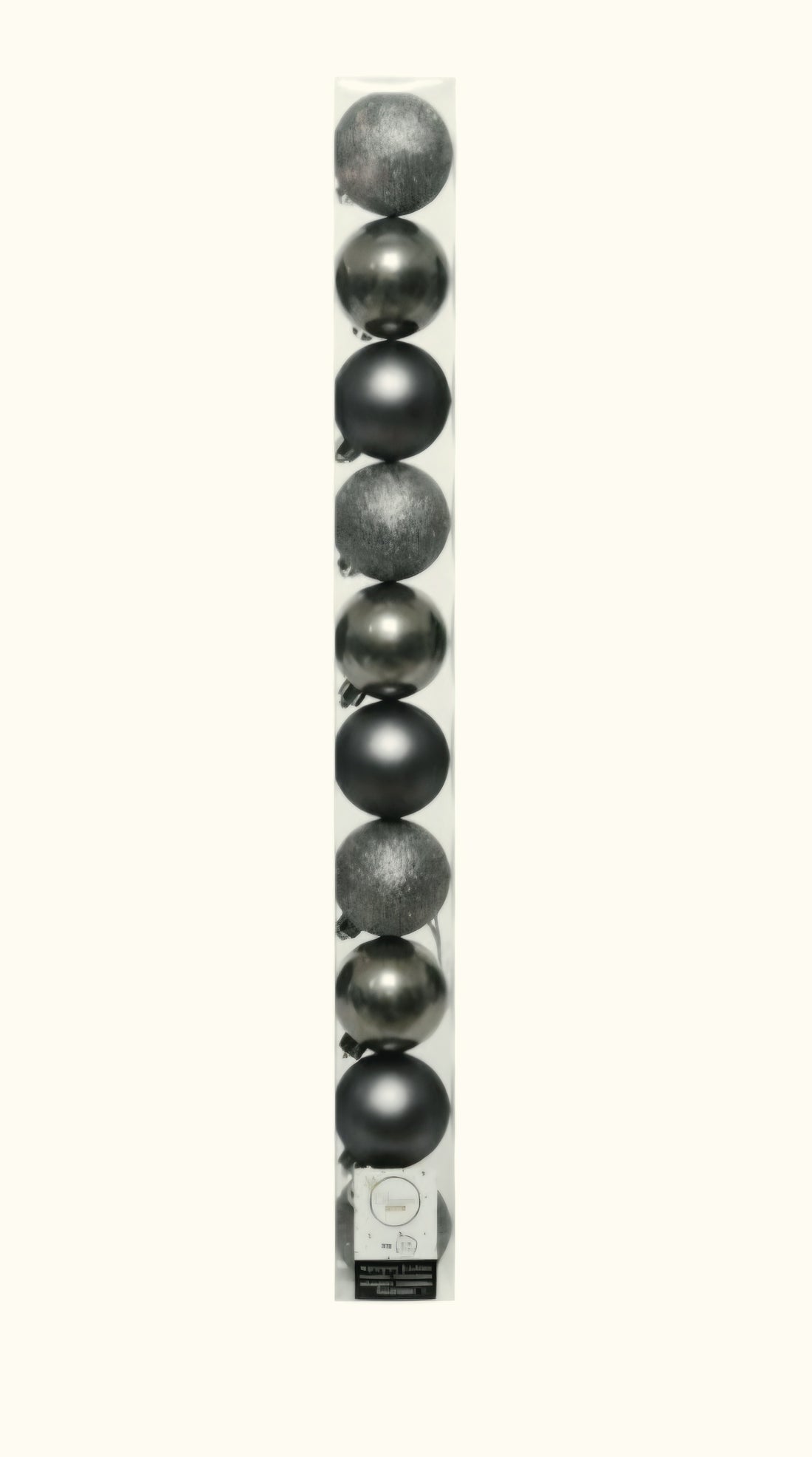 Kaemingk Christmas Bauble Warm Grey 10PK