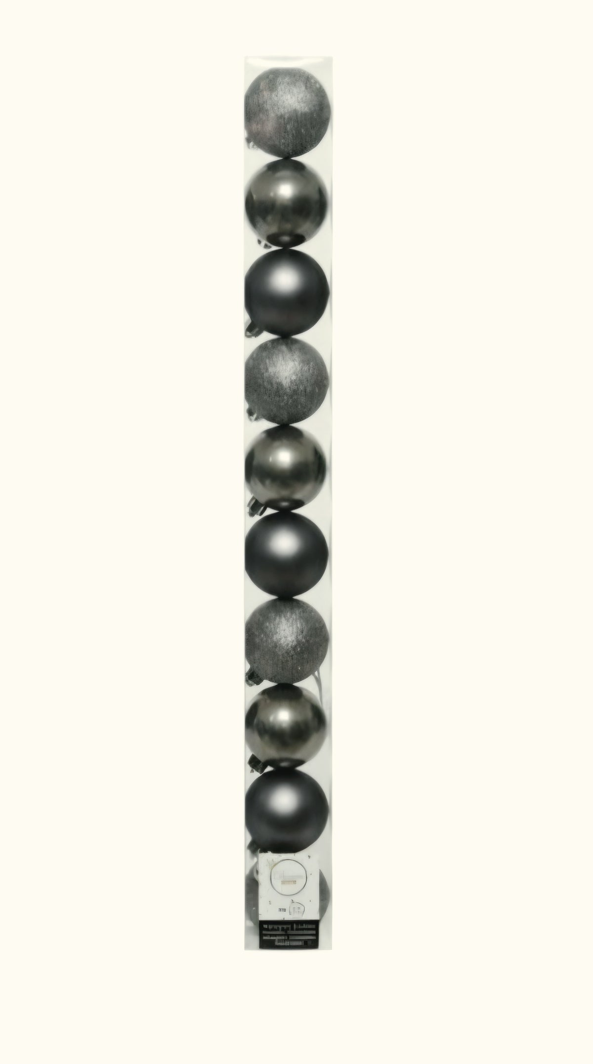 Kaemingk Christmas Bauble Warm Grey 10PK