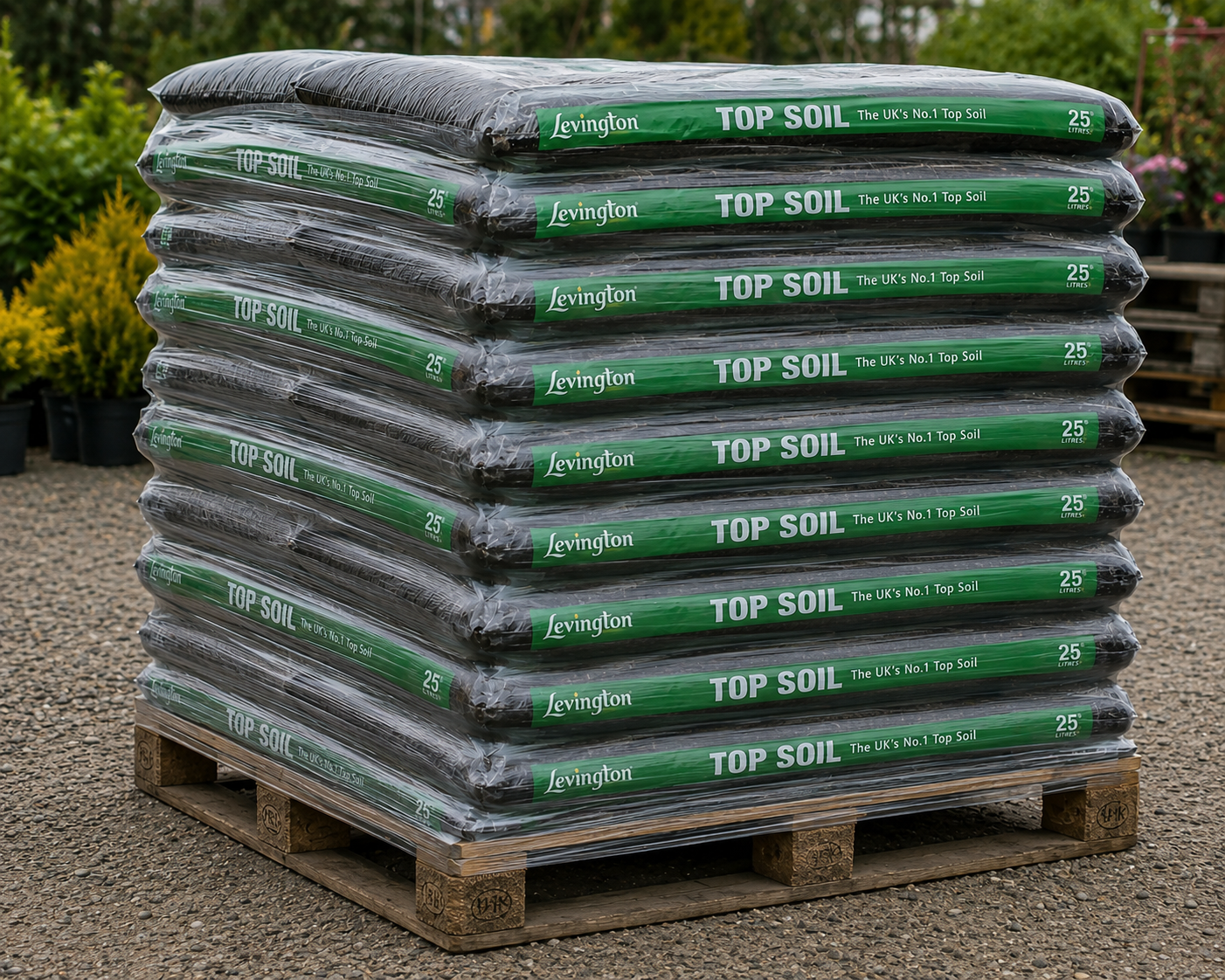 Levington Top Soil Peat Free 30 Litres - Pallet of 55 Bags