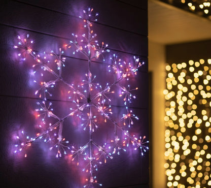 Premier 300 LED Multicolour Starburst Snowflake