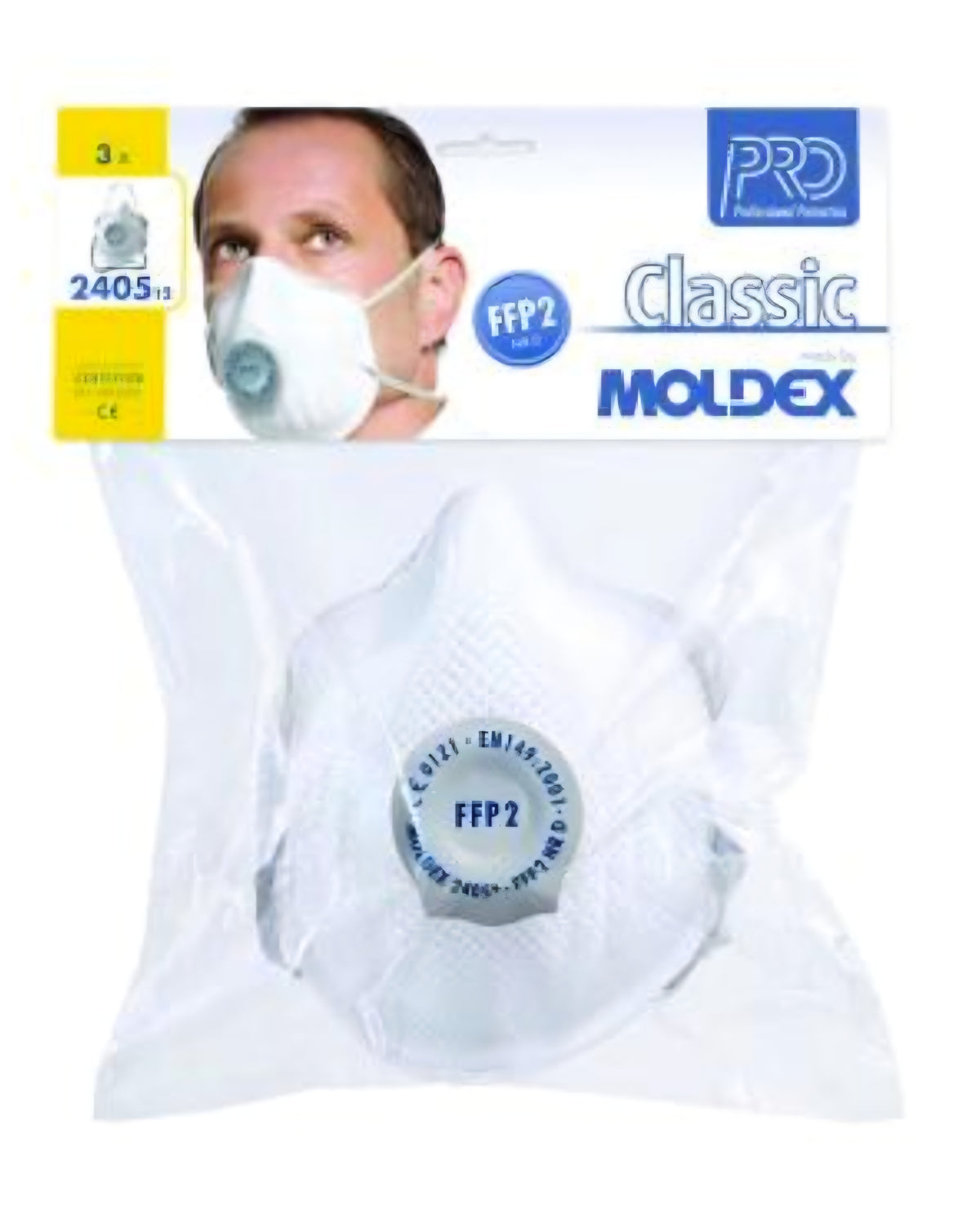 Dust Respirator Mask with Valve 3pk