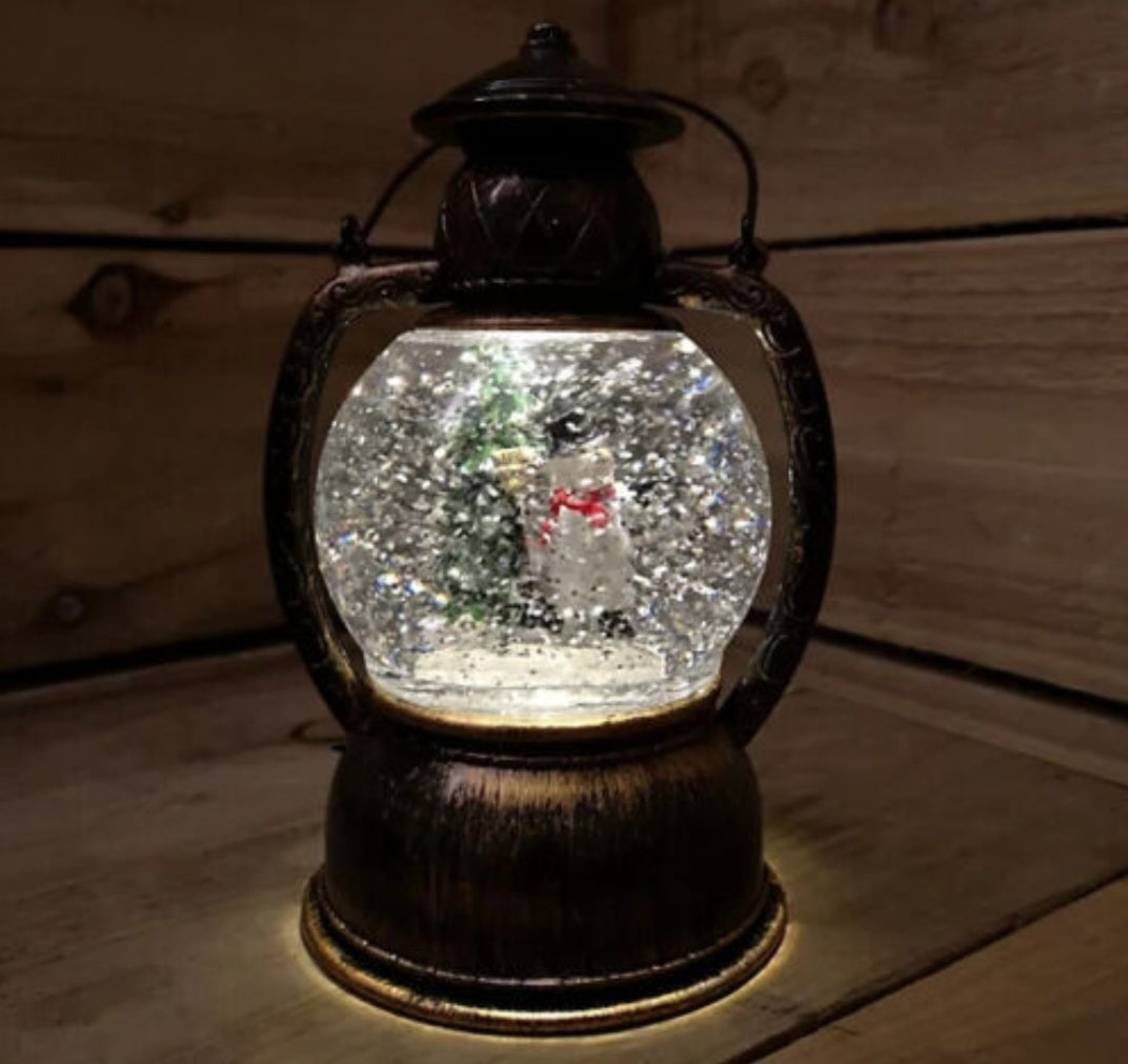 Premier 20cm Hurricane LED Water Spinner Lantern