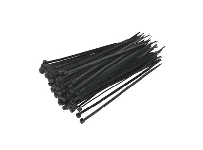 Black Plastic Cable Ties 370mm 100pk