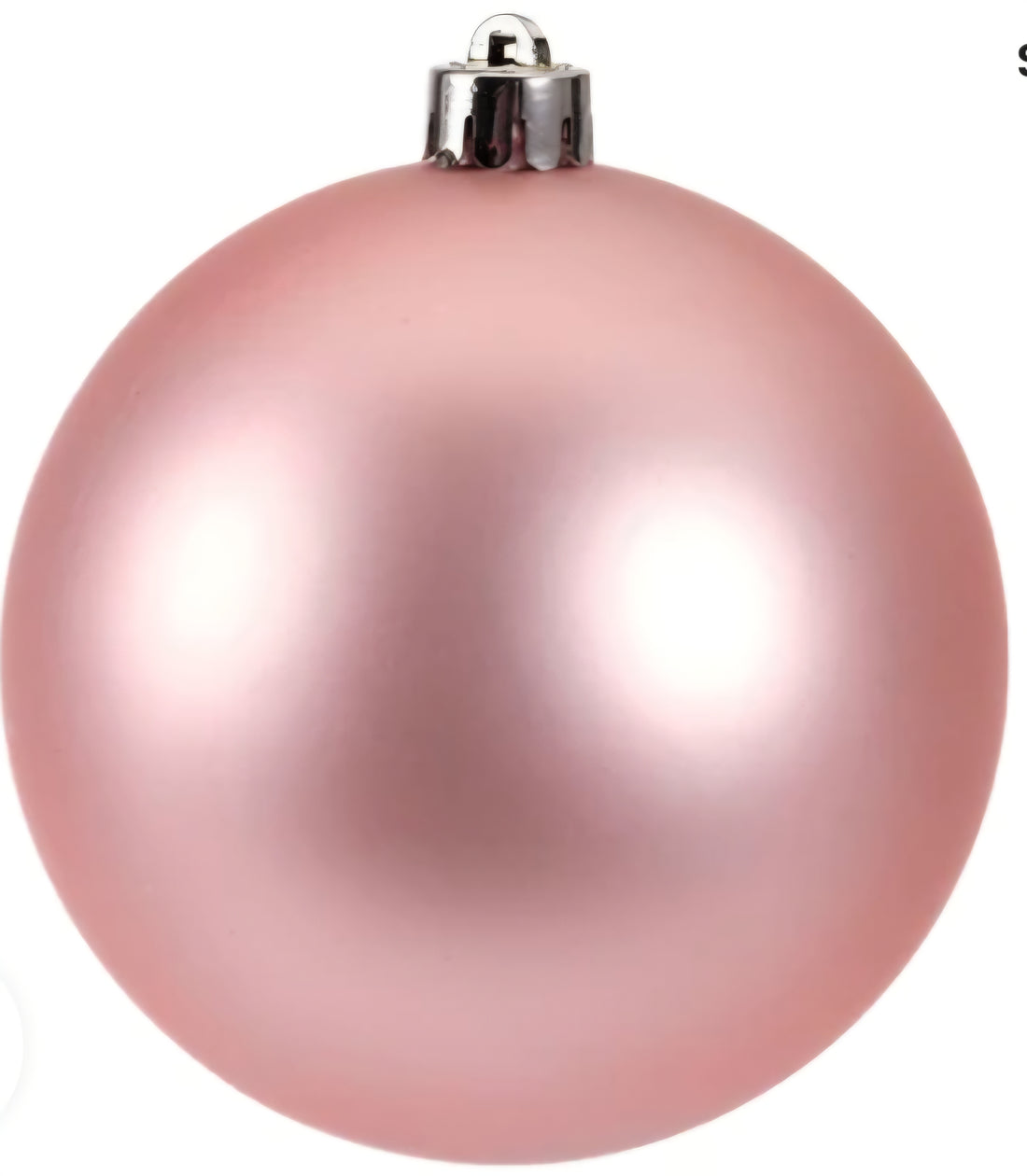 Kaemingk 10cm Christmas Baubles Plain Pink 4PK