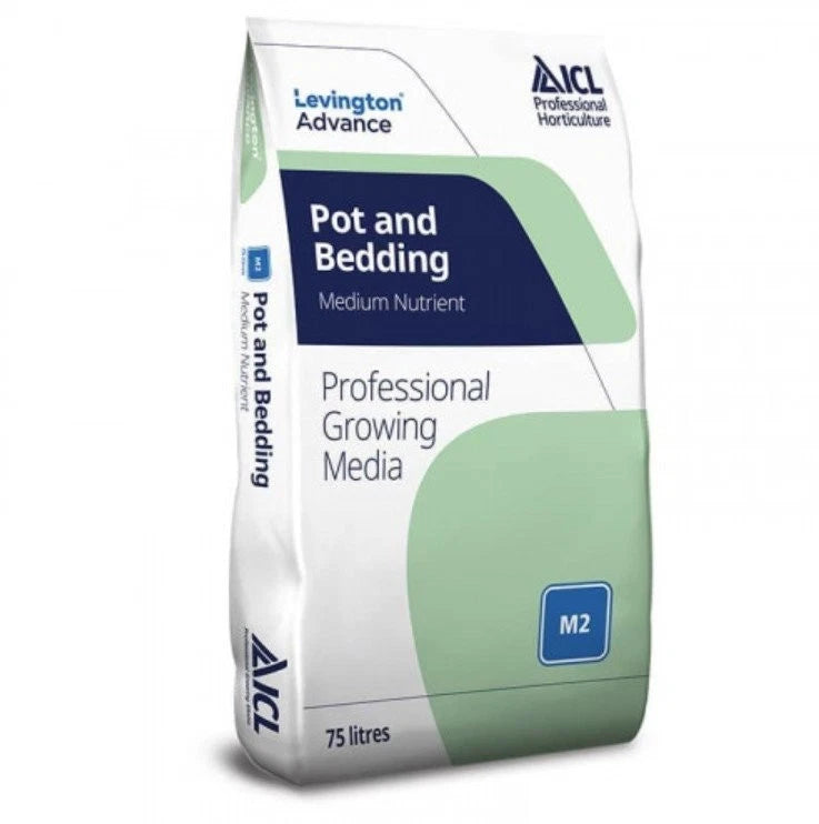 Levington Professional Pot &amp; Bedding M2 Compost 75lt - 45 Bags (1 Pallet)